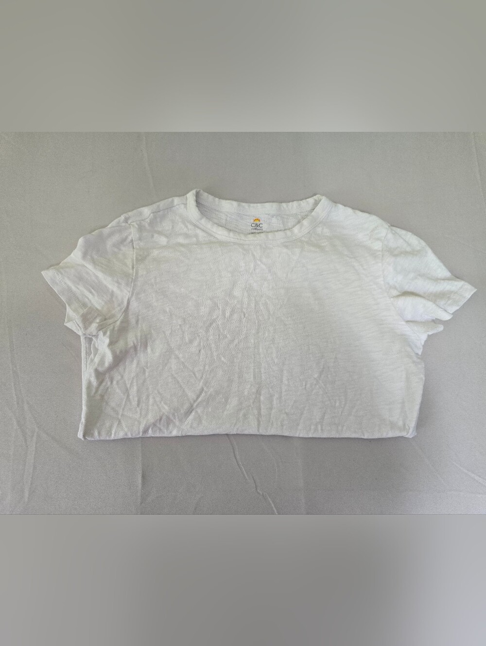 C&C California 100% Cotton White Tee Size XS